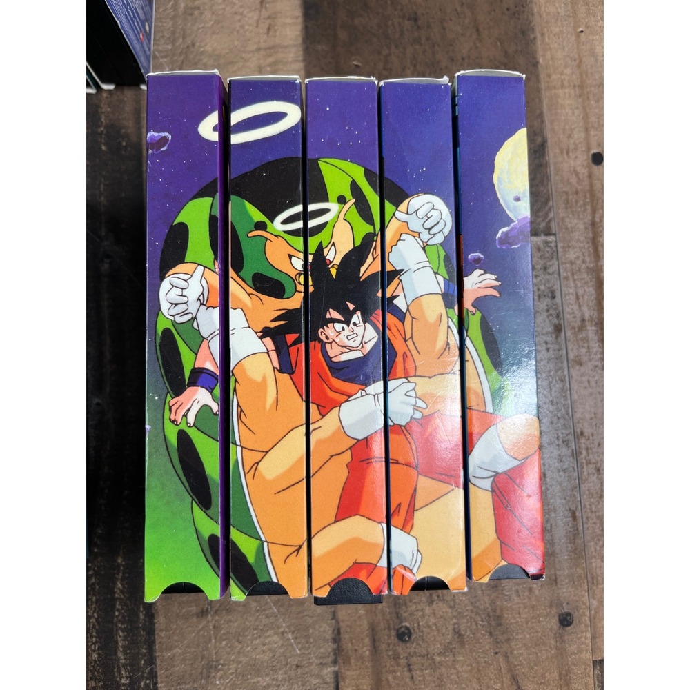 Dragon Ball Z VHS Lot of 20 Uncut FUNimation Anime Frieza Buu Sagas Mural Spines
